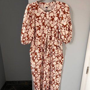 Universal Thread Jumpsuit in Brown/white